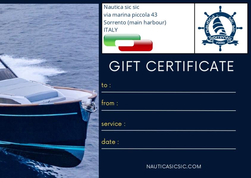 Gift certificate